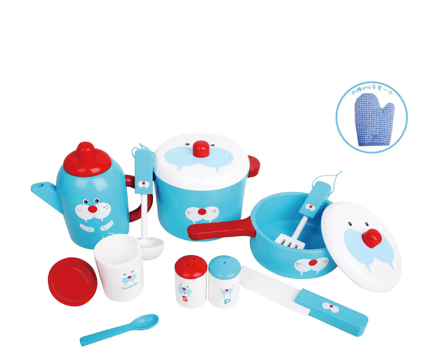 Cute Wooden Kitchen Playset for Kids