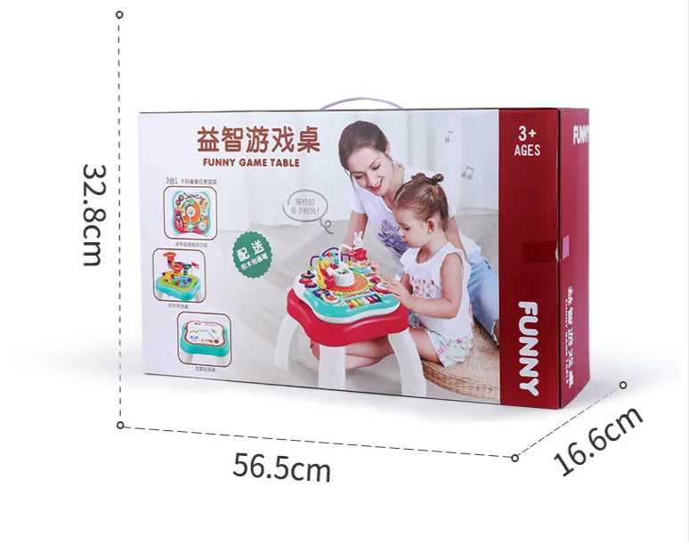 Rechargeable Baby Activity Table with Music & Learning Toys