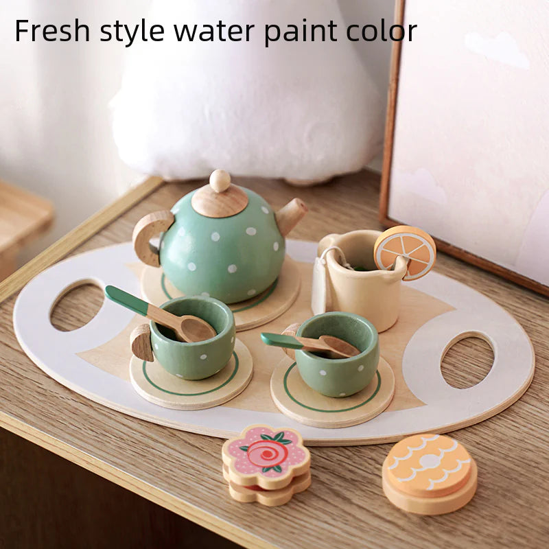 Charming Wooden Tea Party Set