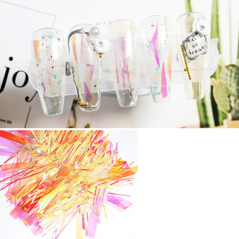Luminous Aurora Nail Art Enhancers