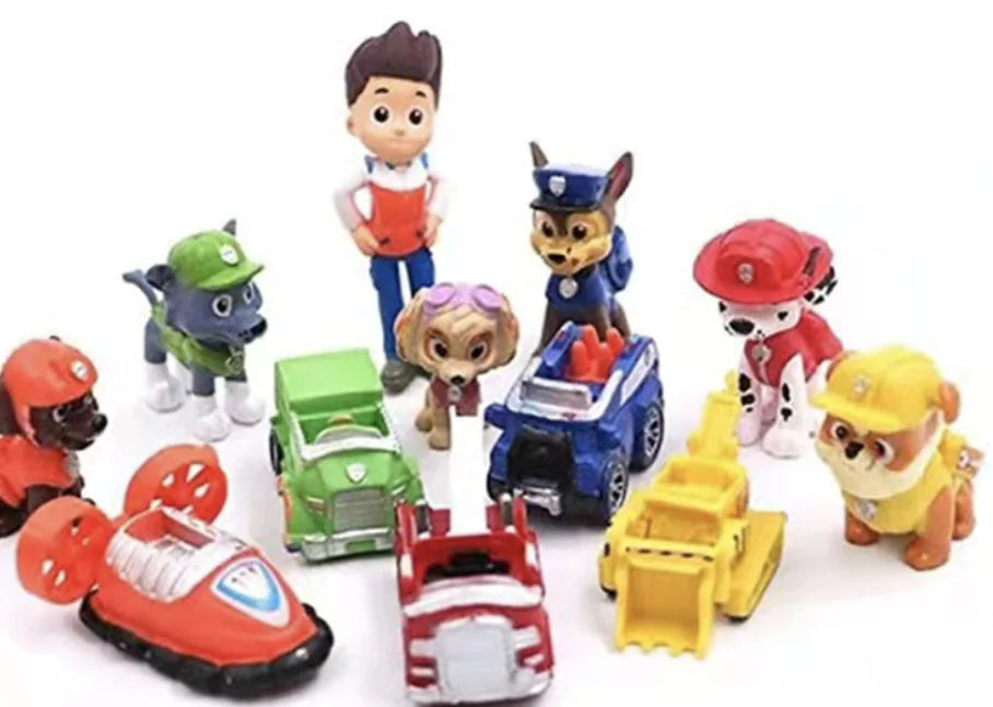 Dalmation Dog Toy Figurine Set for Kids' Cake Decor