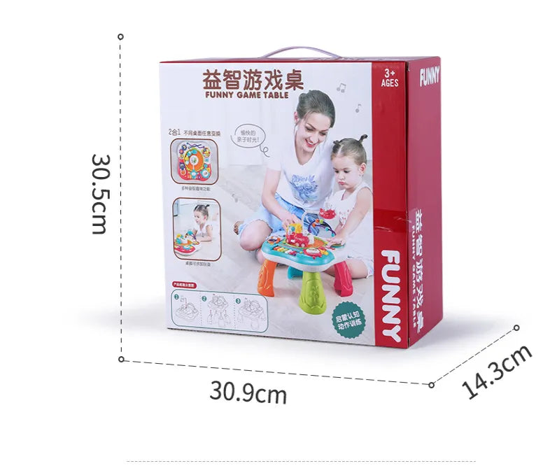 Rechargeable Baby Activity Table with Music & Learning Toys
