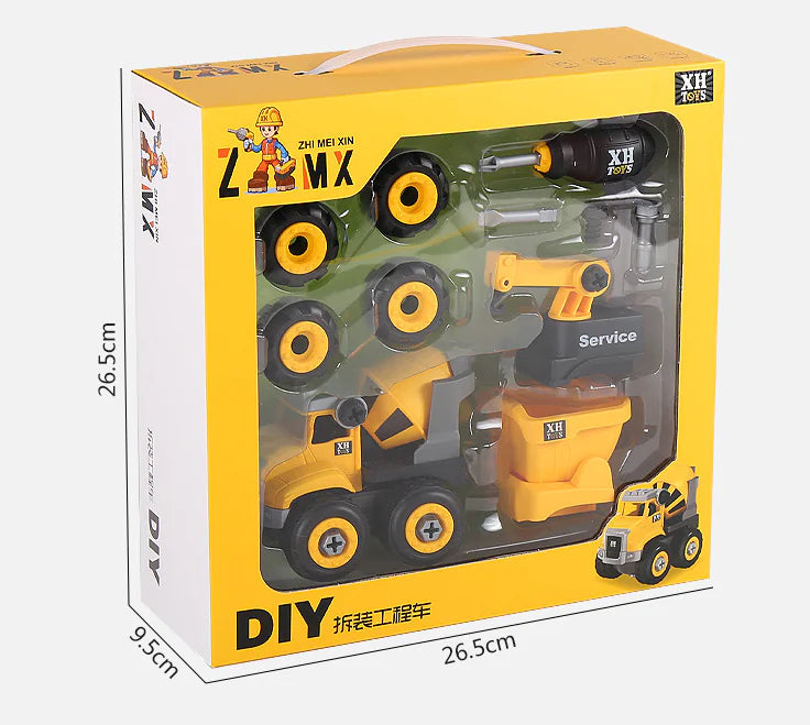 Build & Play Construction Truck Toy for Kids