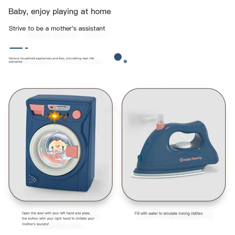 Kids Home Appliance Playset – Realistic Pretend Toys