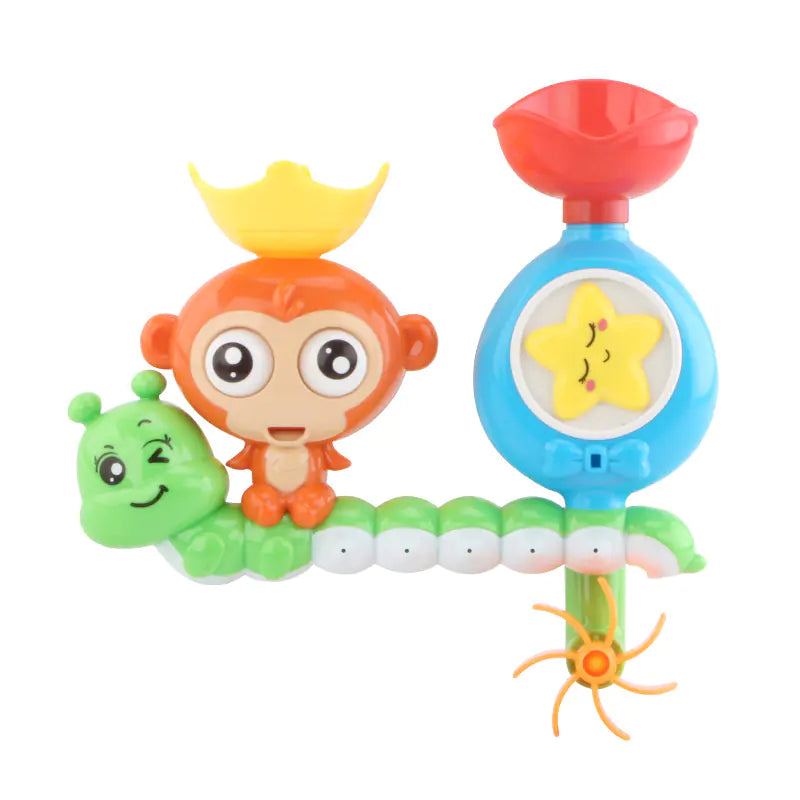 Monkey Waterfall Bath Toy – Fun Spinning Shower Set