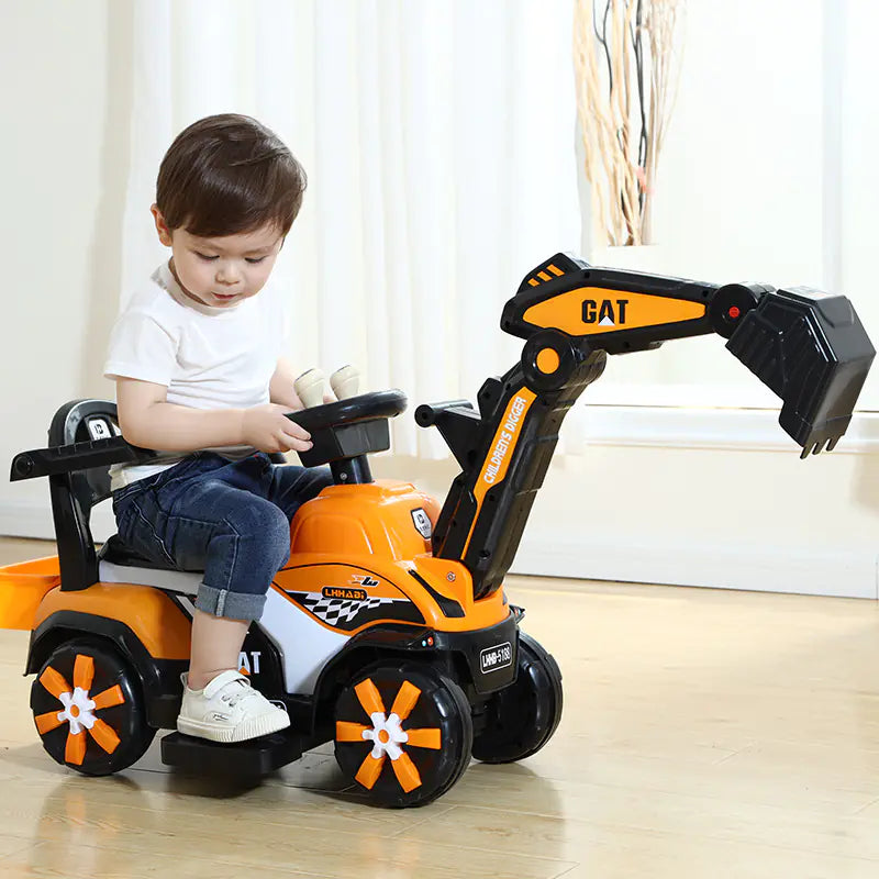 Tiny Tots Electric Excavator Toy