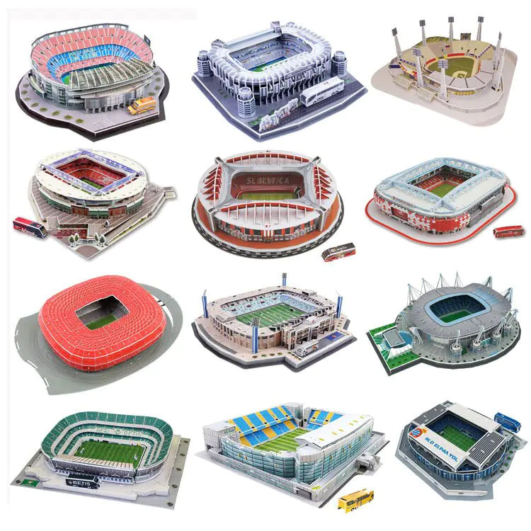 Football Stadium 3D Model Kit
