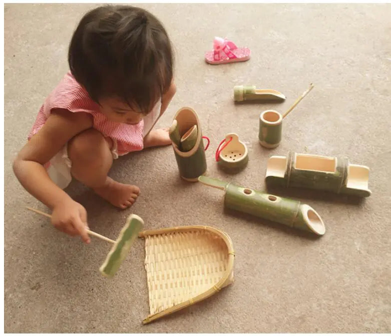 Bamboo Sand & Water Play Kit - 10 Piece