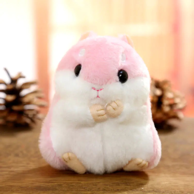 Charming Hamster Keychain Plushie