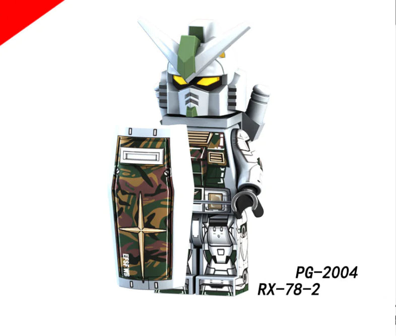 Gundam Robot Mini Figure with Shield for Kids