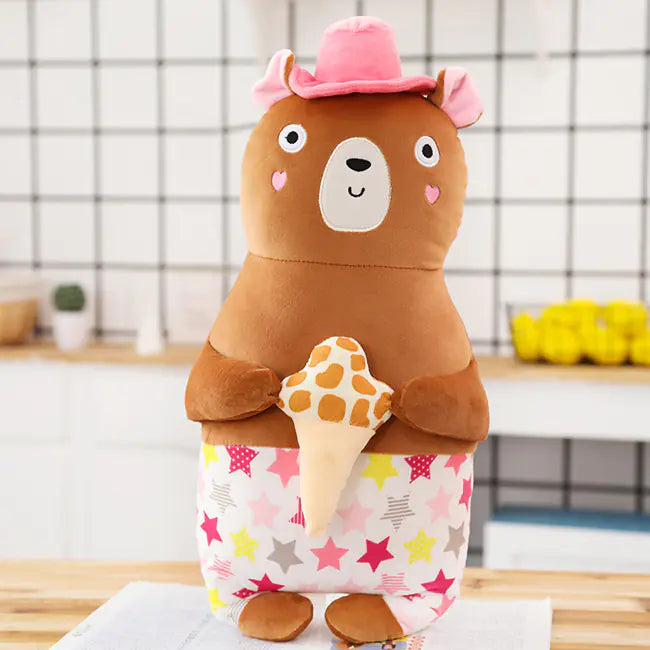 CuddleSoft Cartoon Deer & Penguin Plush