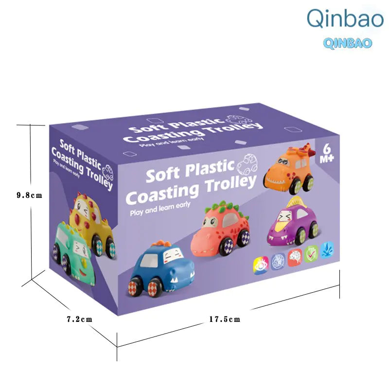 Dino Dash Soft Rubber Toy Car