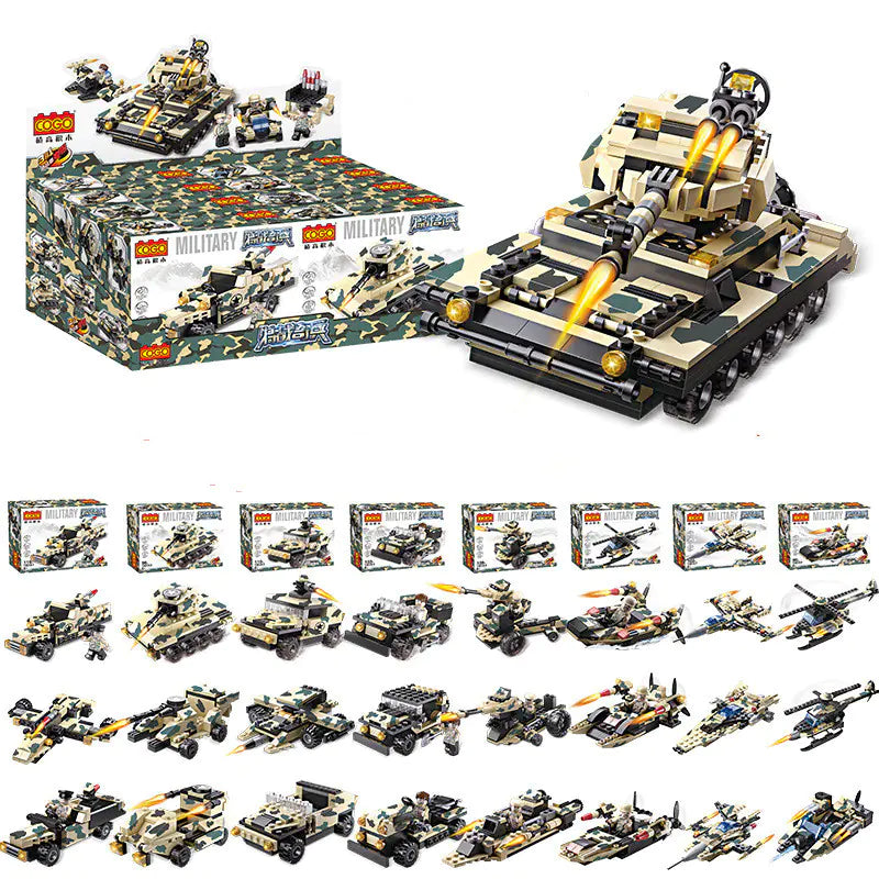 Multi-Model Military Construction Set for Kids
