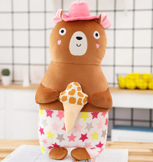 CuddleSoft Cartoon Deer & Penguin Plush