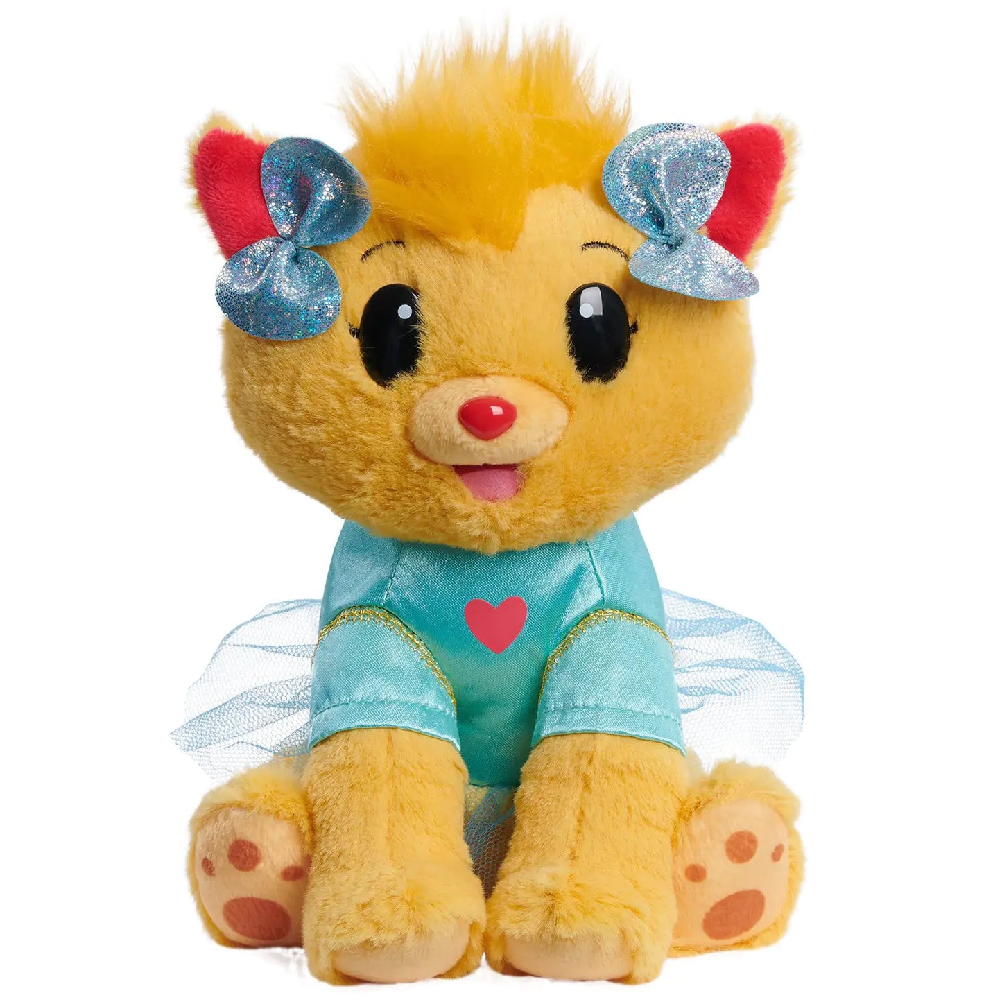 Sparkle Paws Plush Kitty | Soft Stuffed Toy with Blue Dress