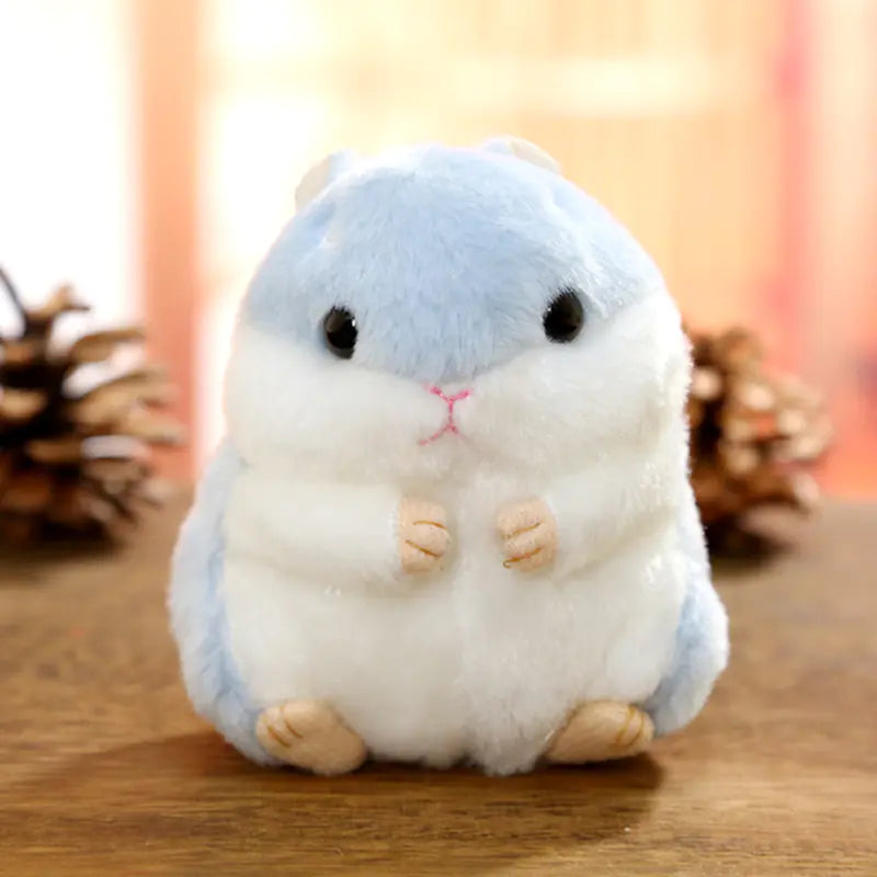Charming Hamster Keychain Plushie