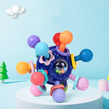 Baby Sensory Rattle Ball – Multi-Grip Teether Toy