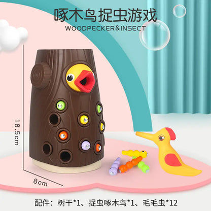 Magnetic Woodpecker Catch & Learn Game