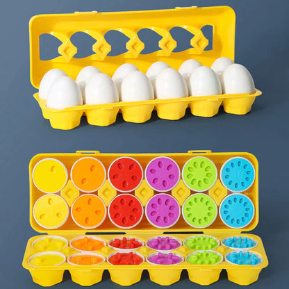 Baby Learning Educational Toy Smart Egg Toy Games Shape Matching Sorters Toys Montessori Eggs Toys for Kids Children 2 3 4 Years