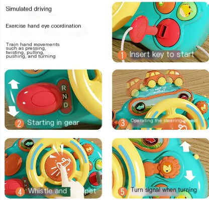 Kids Steering Wheel Toy | Lights, Sounds & Driving Fun