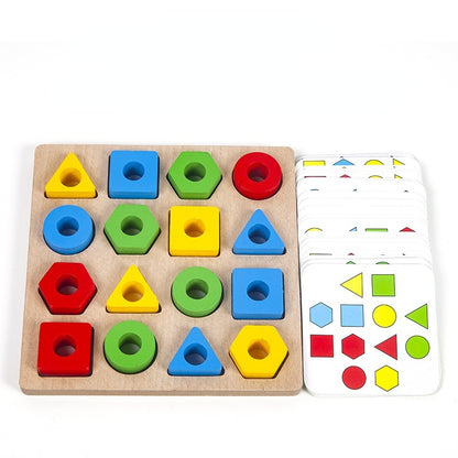 Shape Matching Puzzle Game with Cards and Bell