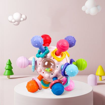 Baby Sensory Rattle Ball – Multi-Grip Teether Toy