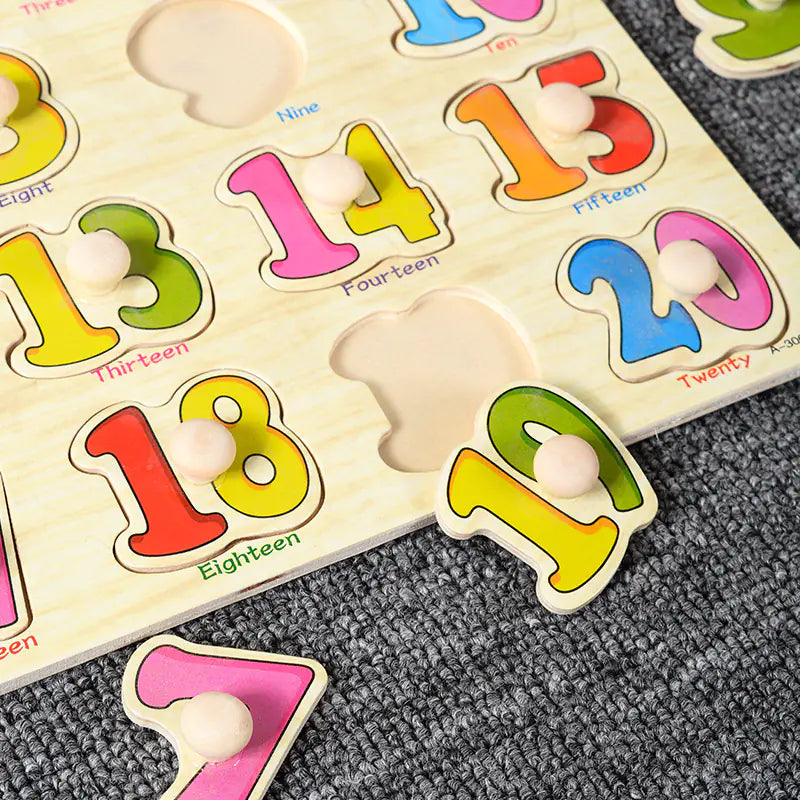 Montessori Kids' Shape & Number Puzzle