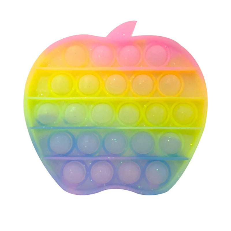 Glittering Antistress Toys Ice Cream Push Bubble Sensory Toys Children Autism Fidget Stress Reliever Toy for Kids Adult