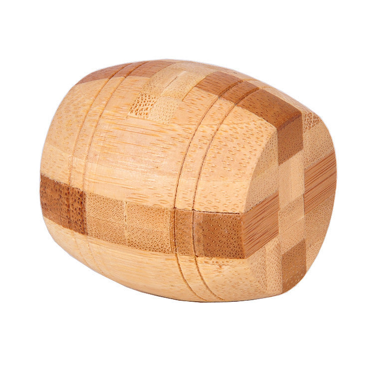 Wooden 3D Brain Teaser Puzzle Set - for Kids & Adults