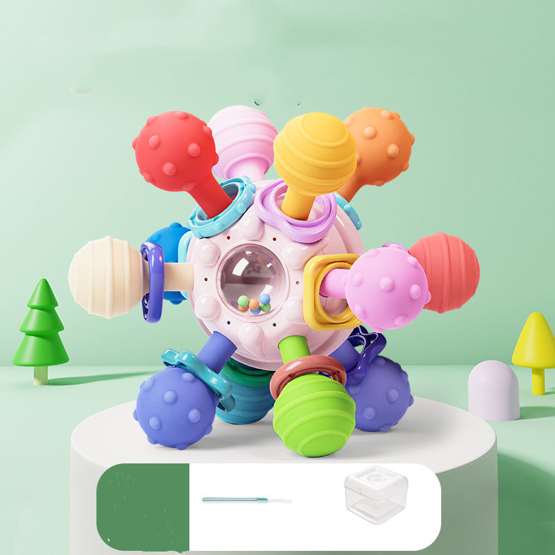 Baby Sensory Rattle Ball – Multi-Grip Teether Toy