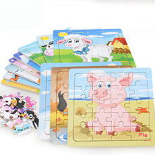 Wooden Animals Jigsaw Puzzle Set for Kids