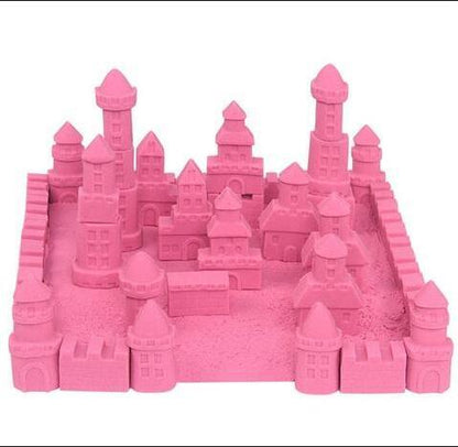 Colorful Magic Kinetic Sand Castle Play Set for Kids