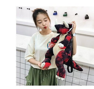 Plush Dinosaur Backpack for Kids & Teens
