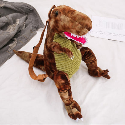 Plush Dinosaur Backpack for Kids & Teens