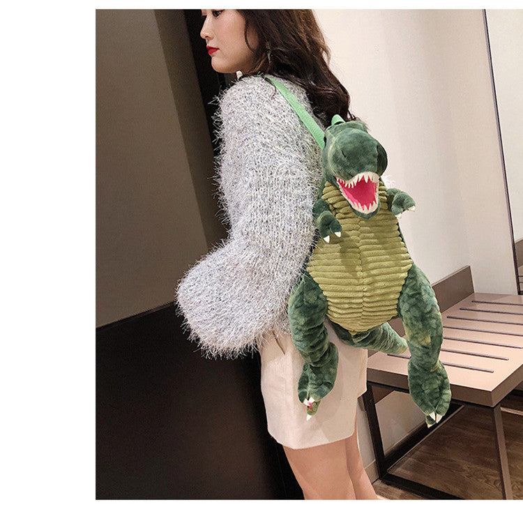 Plush Dinosaur Backpack for Kids & Teens