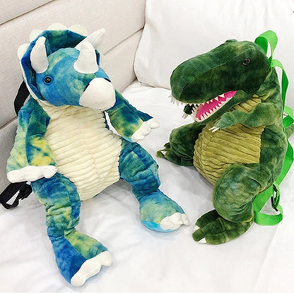 Plush Dinosaur Backpack for Kids & Teens