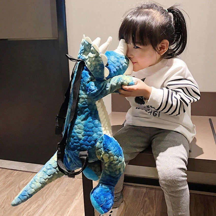 Plush Dinosaur Backpack for Kids & Teens