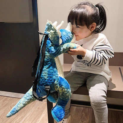 Plush Dinosaur Backpack for Kids & Teens