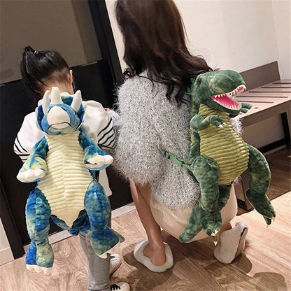 Plush Dinosaur Backpack for Kids & Teens