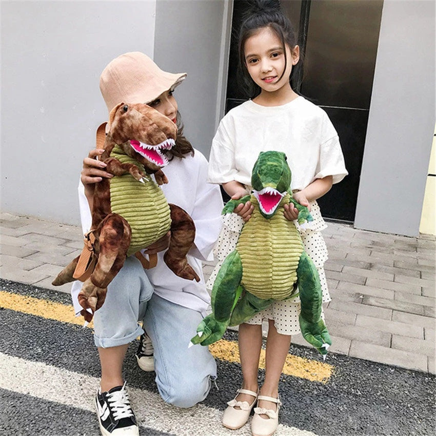 Plush Dinosaur Backpack for Kids & Teens