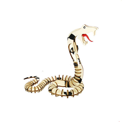 3D DIY Wooden Animal Puzzle Set For Kids