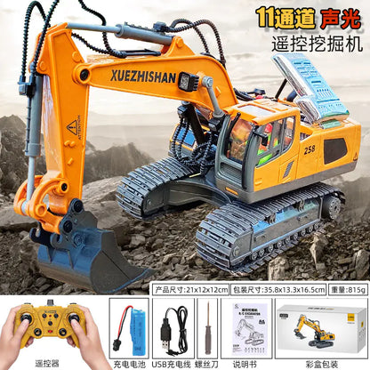 Mega RC Excavator Toy – Realistic Alloy Digger
