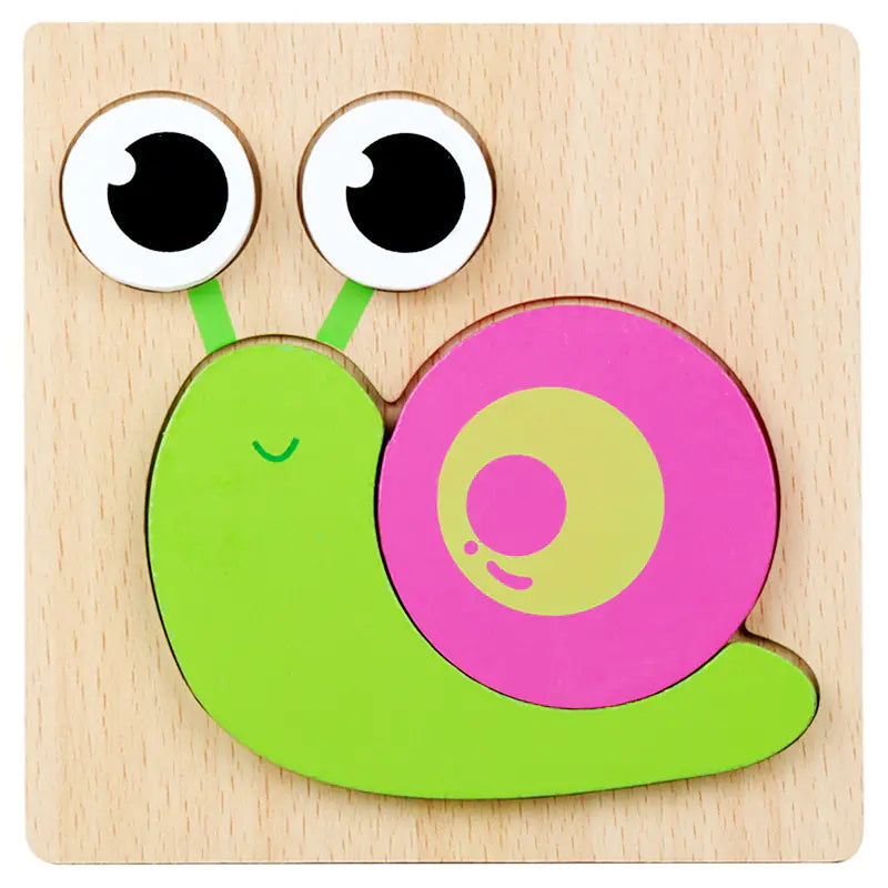 Kids' 3D Wooden Learning Puzzle