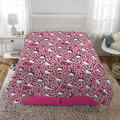 2-Piece Reversible Comforter Set for Twin/Full Beds, Pink, Sanrio