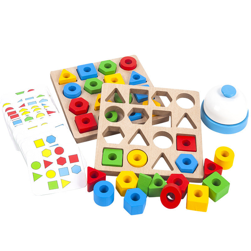 Shape Matching Puzzle Game with Cards and Bell