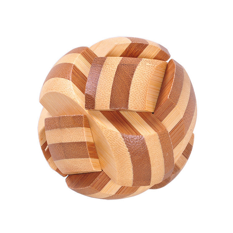 Wooden 3D Brain Teaser Puzzle Set - for Kids & Adults
