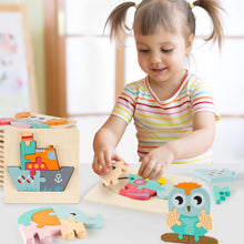 Three Dimensional Animal Cartoon Puzzle