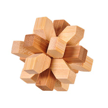 Wooden 3D Brain Teaser Puzzle Set - for Kids & Adults