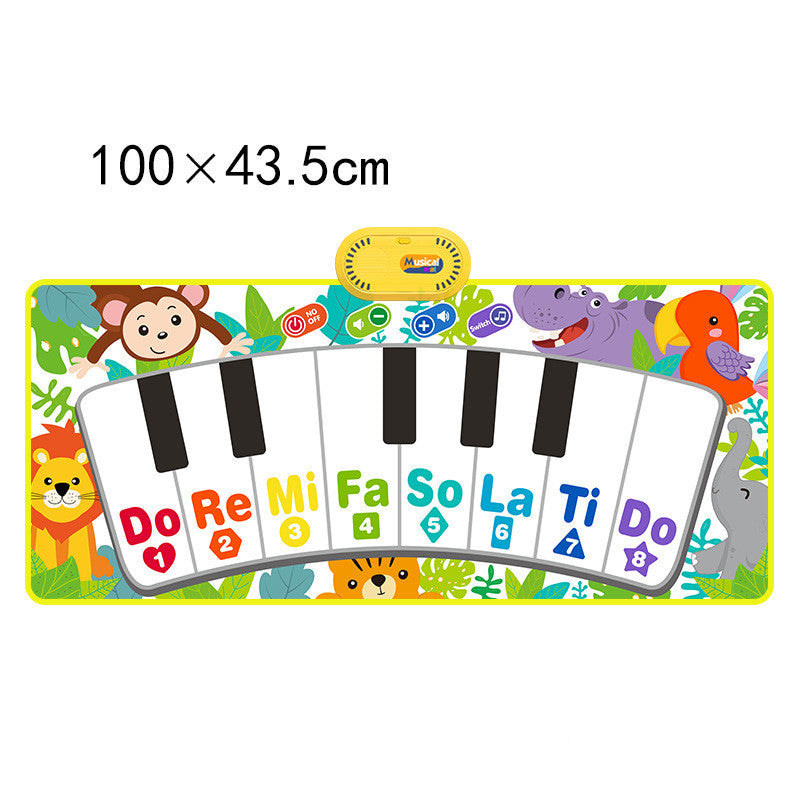 Large Touch Piano Mat with Instrument Sounds & Educational Fun