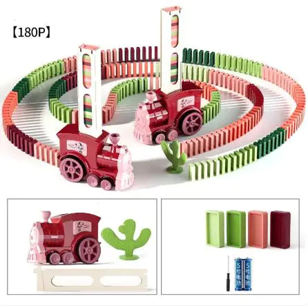 Auto Domino Builder Train Set for Kids